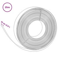 Tuinkanten 25 m 10 cm PE Zwart 6