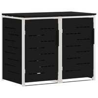 Containerombouw for 2 Bins 240L Roestvrij staal Zwart 2
