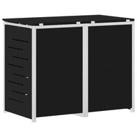 Containerombouw for 2 Bins 240L Roestvrij staal Zwart 9