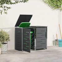 Containerombouw for 2 Bins 240L Roestvrij staal 4