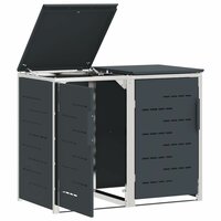 Containerombouw for 2 Bins 240L Roestvrij staal 6