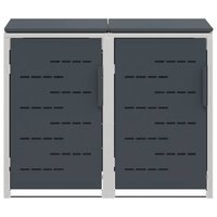 Containerombouw for 2 Bins 240L Roestvrij staal 7