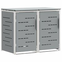 Containerombouw for 2 Bins 240L Roestvrij staal Grijs 2