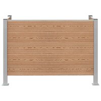 Afvalbak Schutting Bruin 161 x 85 x 115 cm Aluminium en WPC 4