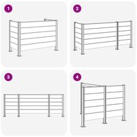 Afvalbak Schutting Bruin 161 x 85 x 115 cm Aluminium en WPC 9