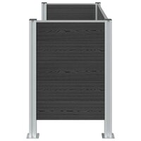 Afvalbak Schutting Grijs 161 x 85 x 115 cm Aluminium en WPC 5