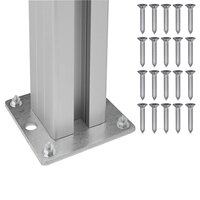 Afvalbak Schutting Bruin 237 x 85 x 115 cm Aluminium en WPC 8