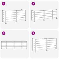 Afvalbak Schutting Bruin 237 x 85 x 115 cm Aluminium en WPC 9