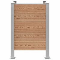 Afvalcontainer ombouw Bruin 85 x 85 x 115 cm Aluminium en WPC 4