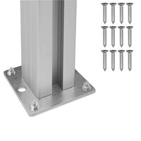 Afvalbak Schutting Grijs 85 x 85 x 115 cm Aluminium en WPC 7