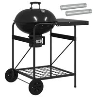 Houtskoolgrill met Rookbuizen 91 x 71 x 107 cm Staal Zwart 2