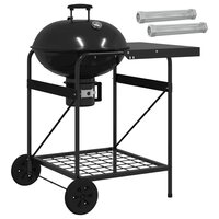 Houtskoolgrill met Rookbuizen 91 x 71 x 107 cm Staal Zwart 2