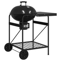 Houtskoolgrill met Rookbuizen 91 x 71 x 107 cm Staal Zwart 3