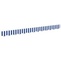 Luifeldoek volant Blauw en Wit 230 x 20 cm Polyester 2