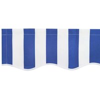 Luifeldoek volant Blauw en Wit 230 x 20 cm Polyester 5
