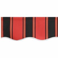 Luifeldoek volant Oranje en Zwart 230 x 20 cm 5