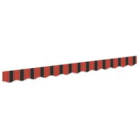 Luifeldoek volant Oranje en Zwart 330 x 20 cm 2