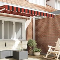 Luifeldoek volant Oranje en Zwart 330 x 20 cm 3