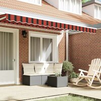 Luifeldoek volant Oranje en Zwart 380 x 20 cm 3