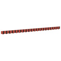 Luifeldoek volant Oranje en Zwart 430 x 20 cm 2