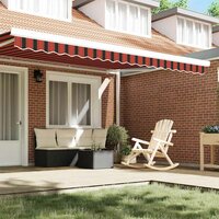Luifeldoek volant Oranje en Zwart 430 x 20 cm 3