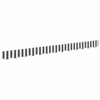 Luifeldoek volant Antraciet en Wit 230 x 20 cm 2