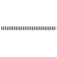 Luifeldoek volant Antraciet en Wit 230 x 20 cm 4