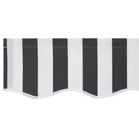 Luifeldoek volant Antraciet en Wit 230 x 20 cm 5