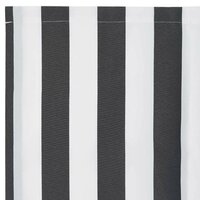 Luifeldoek volant Antraciet en Wit 230 x 20 cm 6