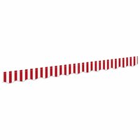 Luifeldoek volant Rood en Wit 230 x 20 cm Polyester 2