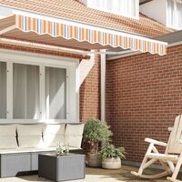 Luifeldoek volant Meerkleurig 230 x 20 cm Polyester 3
