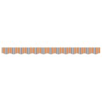 Luifeldoek volant Meerkleurig 230 x 20 cm Polyester 4