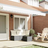 Luifeldoek volant Wit 380 x 20 cm Polyester 3