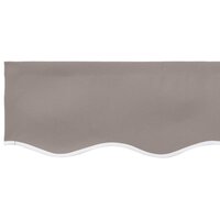 Luifeldoek volant Lichtgrijs 280 x 20 cm Polyester 5