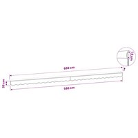 Luifeldoek volant Lichtgrijs 580 x 20 cm Polyester 7