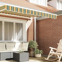Luifeldoek volant Groen en Geel 280 x 20 cm Polyester 3