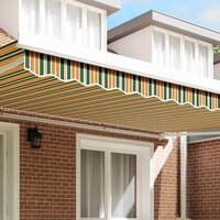 Luifeldoek volant Groen en Geel 480 x 20 cm Polyester 3