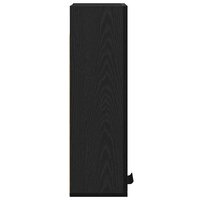 Wandkast zwart eiken 32x20x67 cm bewerkt hout 7