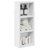 Badkamerwandkast Wit 20 x 10 x 50 cm Geconstrueerd hout 3