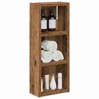 Badkamerwandkast Oudhout 20 x 10 x 50 cm Geconstrueerd hout 3