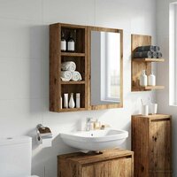 Badkamerwandkast Oudhout 20 x 10 x 50 cm Geconstrueerd hout 4