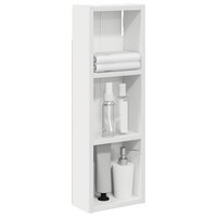 Badkamerwandkast Wit 20 x 10 x 60,5 cm Geconstrueerd hout 3