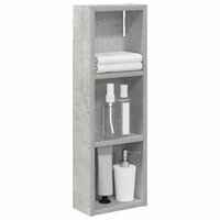 Badkamerwandkast Beton Grijs 20 x 10 x 60,5 cm 3