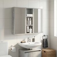 Badkamerwandkast Beton Grijs 20 x 10 x 60,5 cm 4