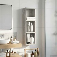 Badkamerwandkast Beton Grijs 20 x 10 x 60,5 cm 5