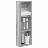 Badkamerwandkast Grijze Sonoma 20 x 10 x 60,5 cm 3
