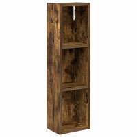 Badkamerwandkast Gerookte Eik 20 x 14 x 70 cm 2