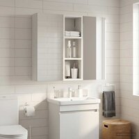 Badkamerwandkast Wit 20 x 16 x 62,5 cm Geconstrueerd hout 4