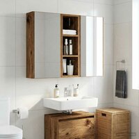 Badkamerwandkast Oudhout 20 x 16 x 62,5 cm Geconstrueerd hout 4