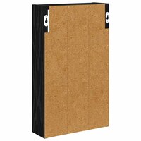 Badkamerwandkast Zwarte Eik 30 x 10 x 50 cm Geconstrueerd hout 8